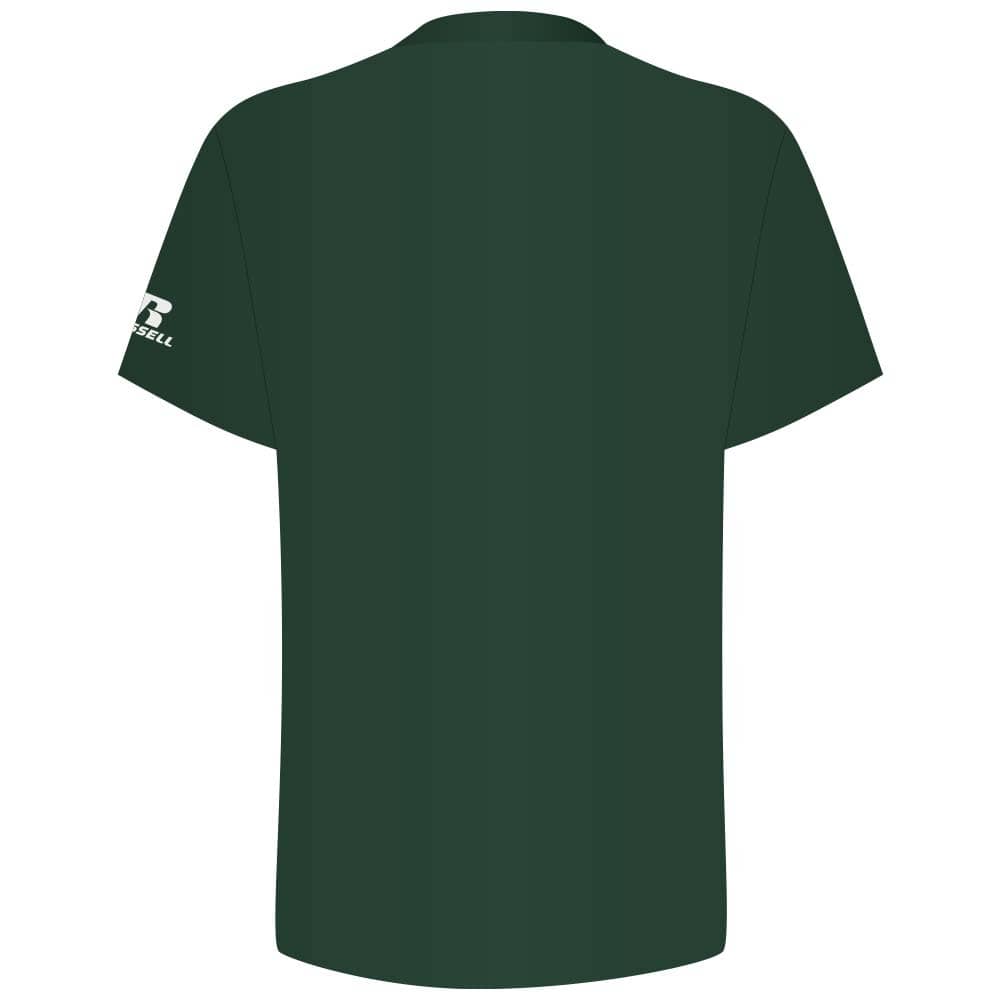 Performance Two-Button Solid Dark Green Jersey