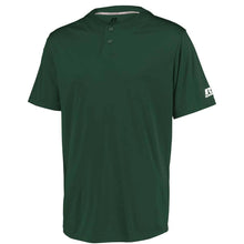 Load image into Gallery viewer, Performance Two-Button Solid Dark Green Jersey
