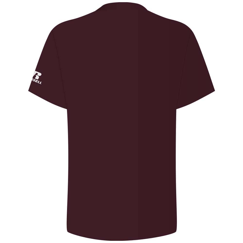 Performance Two-Button Solid Maroon Jersey