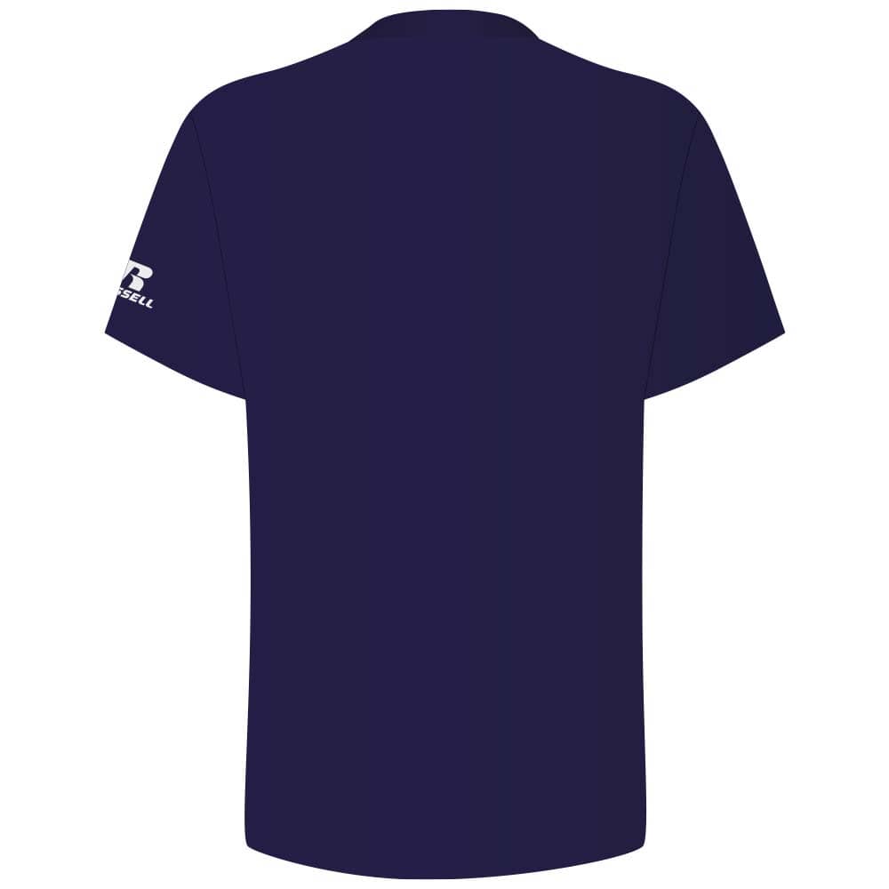 Performance Two-Button Solid Purple Jersey