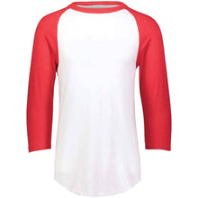 Load image into Gallery viewer, 3-4 Sleeve Retro 2.0 Baseball Jersey White-Red
