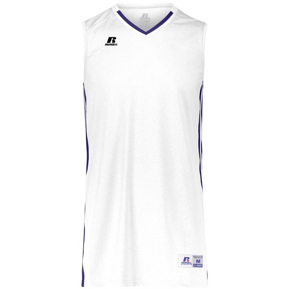 White-Purple Legacy Basketball Jersey