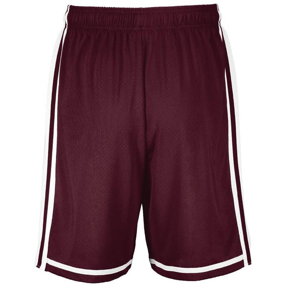Maroon-White Legacy Basketball Shorts