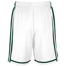 Load image into Gallery viewer, White-Dark Green Legacy Basketball Shorts
