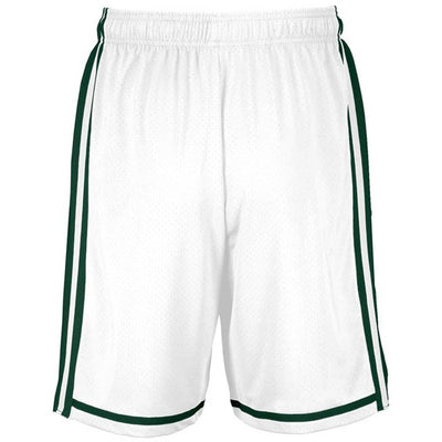 White-Dark Green Legacy Basketball Shorts