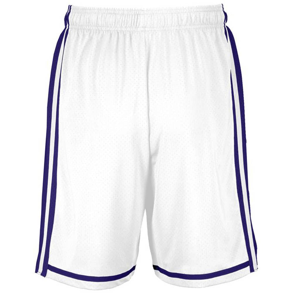 White-Purple Legacy Basketball Shorts