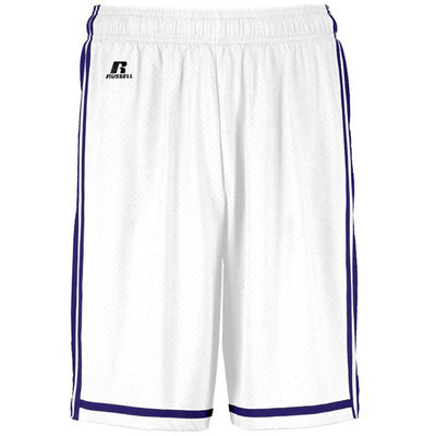 White-Purple Legacy Basketball Shorts