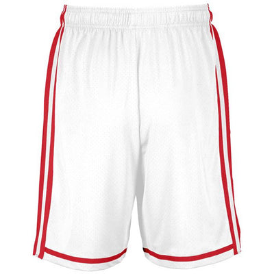 White-True Red Legacy Basketball Shorts