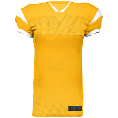 Slant Gold-White Football Jersey