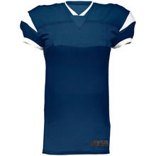 Load image into Gallery viewer, Slant Navy-White Football Jersey
