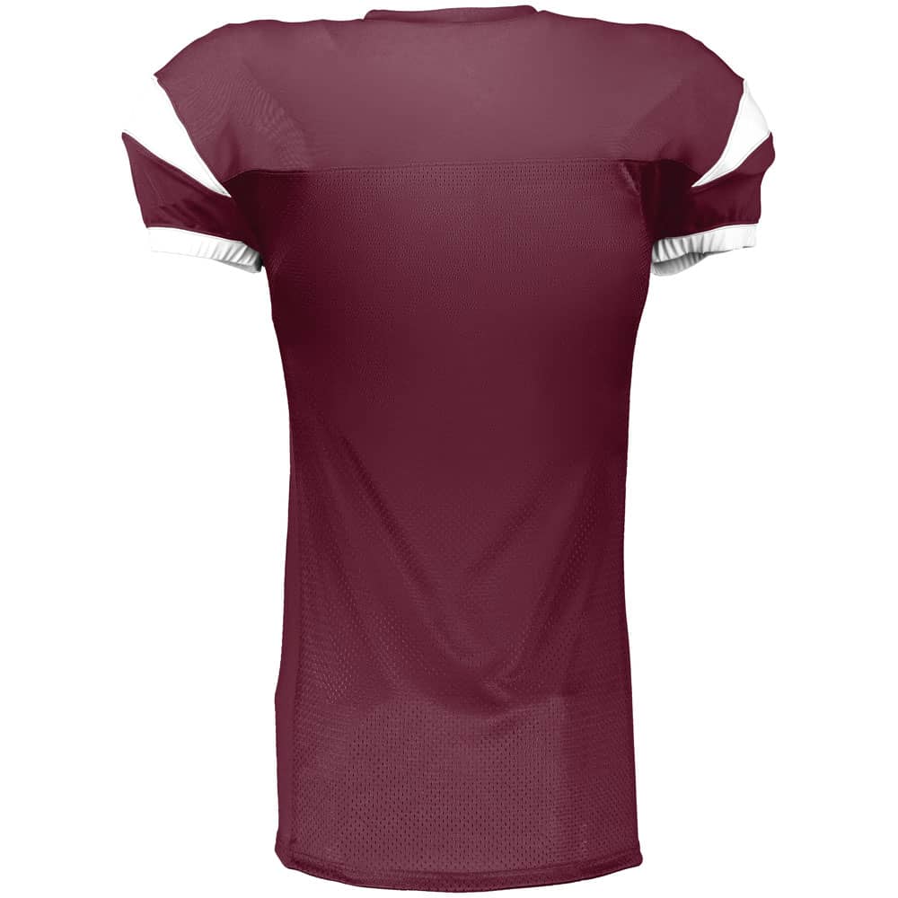 Slant Maroon-White Football Jersey – Jersey Factory USD