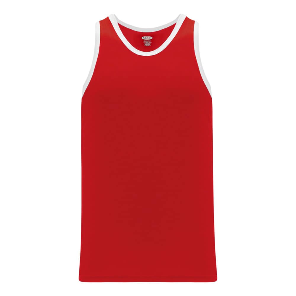 League B1325 Basketball Jersey Red-White