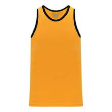 Load image into Gallery viewer, League B1325 Basketball Jersey Gold-Black

