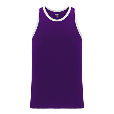 League B1325 Basketball Jersey Purple-White