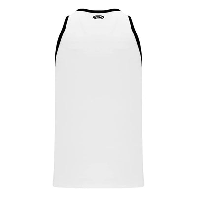 League B1325 Basketball Jersey White-Black