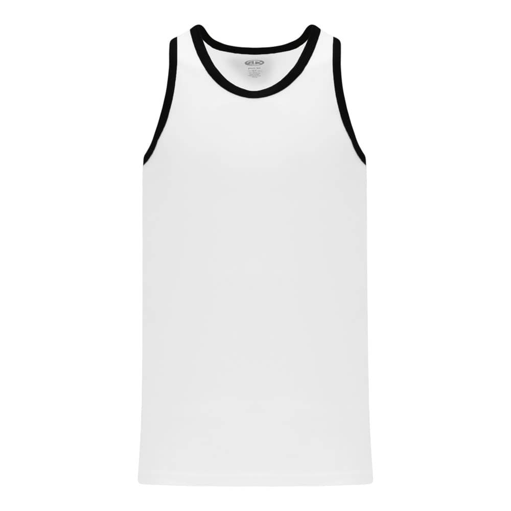 League B1325 Basketball Jersey White-Black