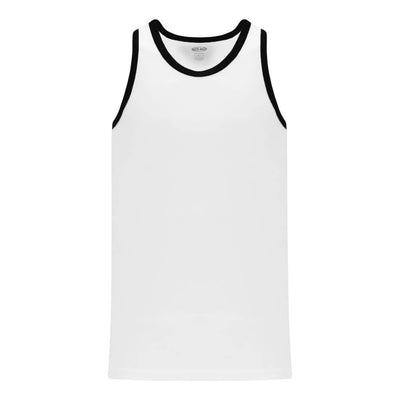 League B1325 Basketball Jersey White-Black