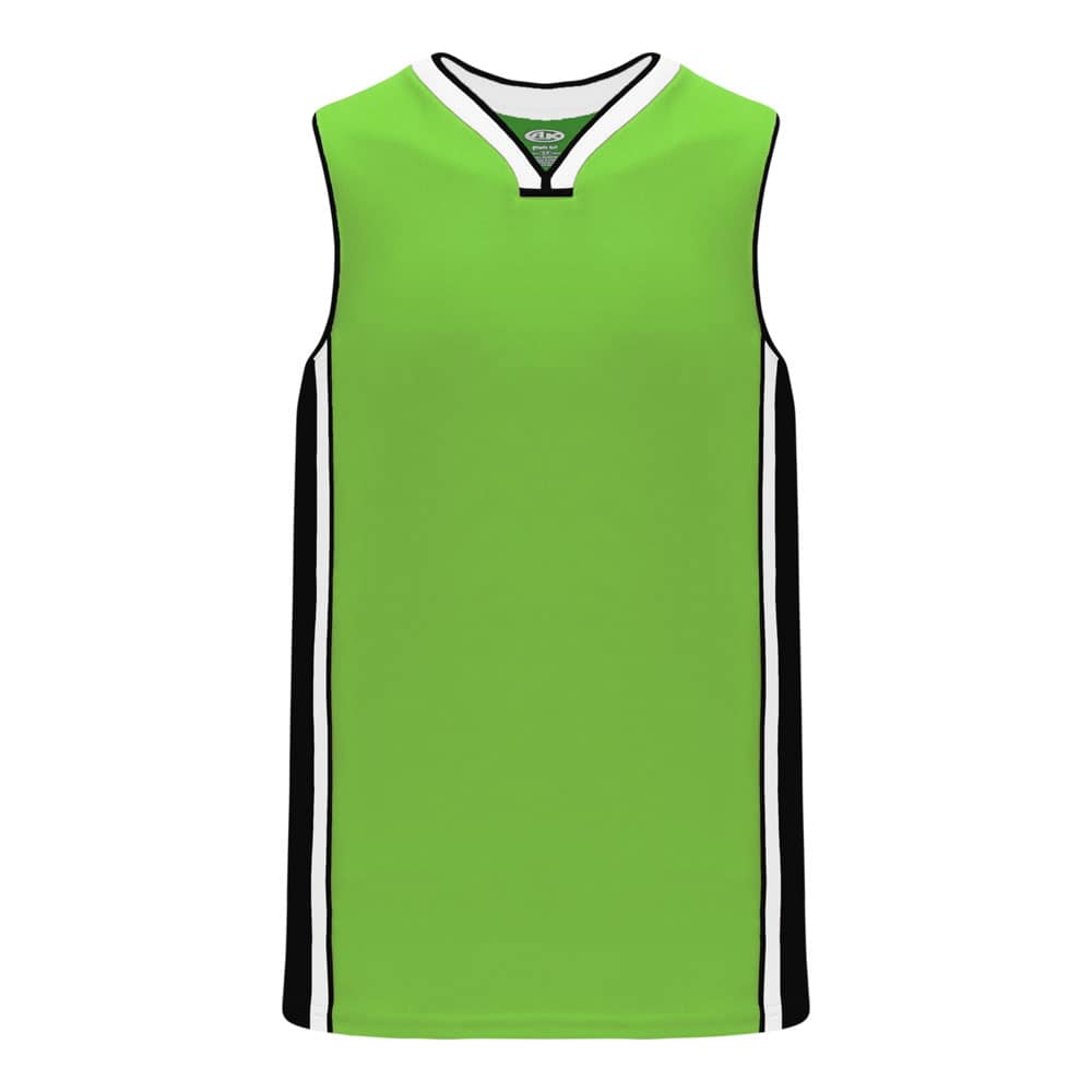 Pro B1715 Basketball Jersey Lime Green-Black-White