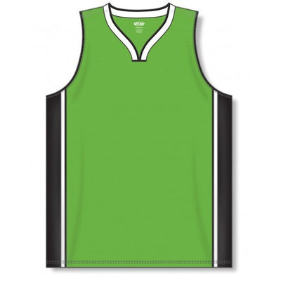 Dry-Flex Pro Style Basketball Jersey-Lime-Black-White