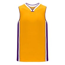 Load image into Gallery viewer, Pro B1715 Basketball Jersey Gold-Purpe-White

