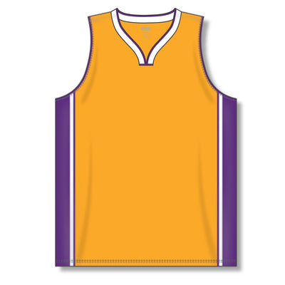 Dry-Flex Pro Style Basketball Jersey-Gold-Purple-White
