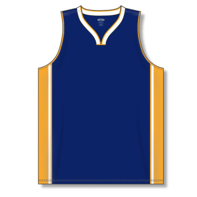 Dry-Flex Pro Style Basketball Jersey-Navy-Gold-White