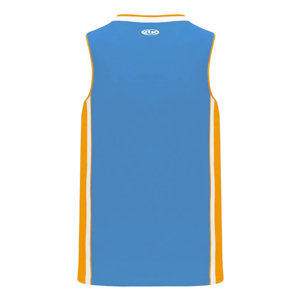 Pro B1715 Basketball Jersey Sky Blue-Gold-White