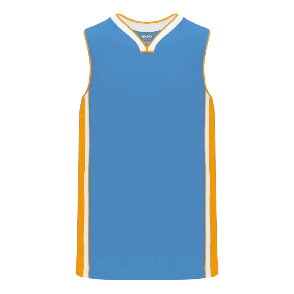 Pro B1715 Basketball Jersey Sky Blue-Gold-White