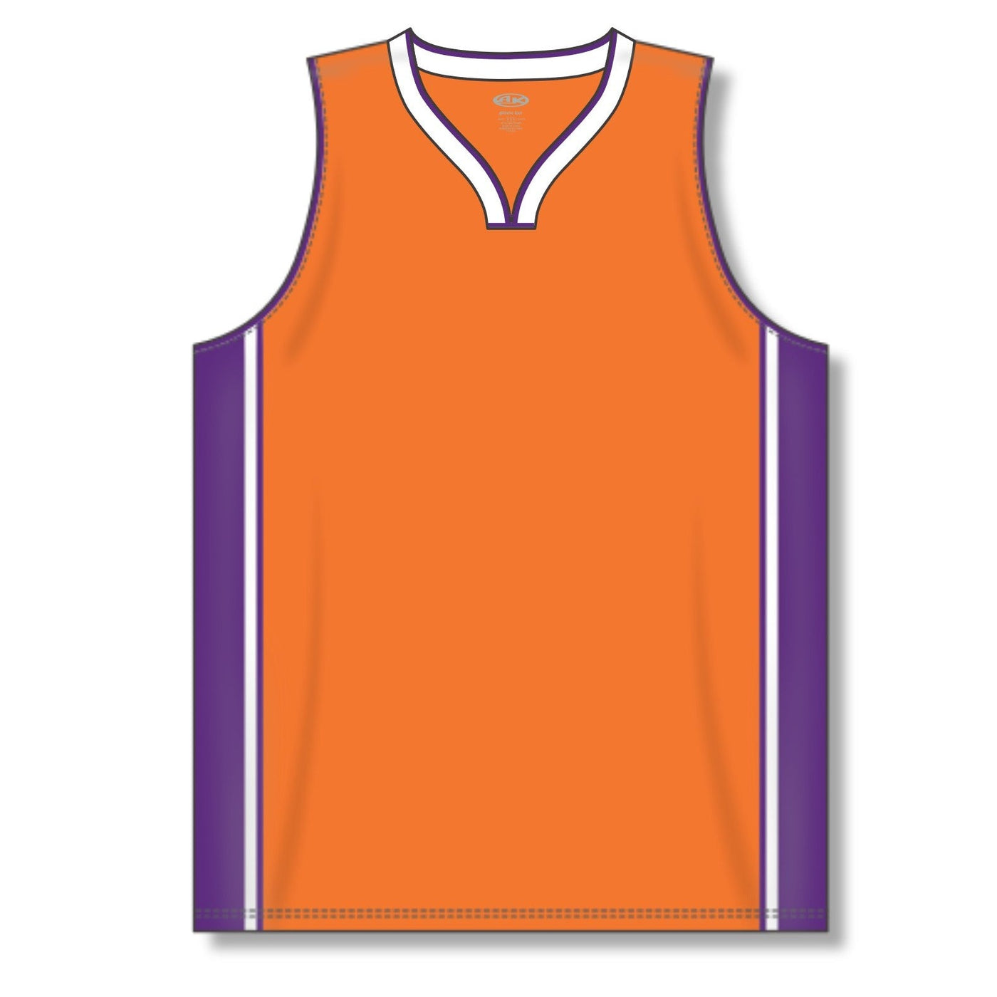 Dry-Flex Pro Style Basketball Jersey-Orange-Purple-White