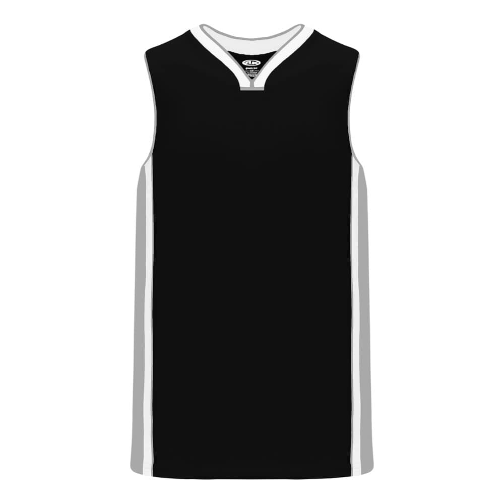 Pro B1715 Basketball Jersey Black-Grey-White