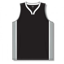Load image into Gallery viewer, Dry-Flex Pro Style Basketball Jersey-Black-Grey-White
