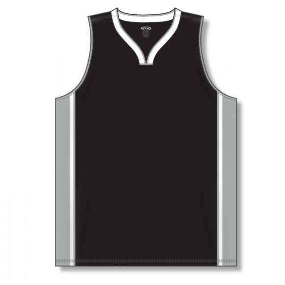 Dry-Flex Pro Style Basketball Jersey-Black-Grey-White