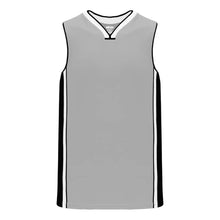 Load image into Gallery viewer, Pro B1715 Basketball Jersey Grey-Black-White
