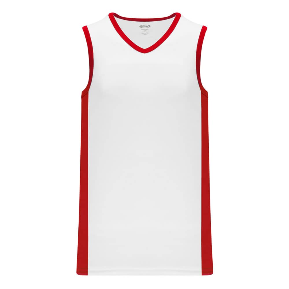 Pro B2115 Basketball Jersey White-Red