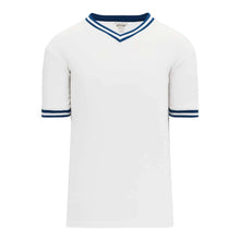 Load image into Gallery viewer, Retro V-Neck Dry Flex Pullover White-Royal Jersey

