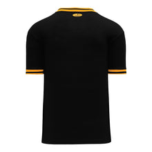 Load image into Gallery viewer, Retro V-Neck Dry Flex Pullover Black-Gold Jersey
