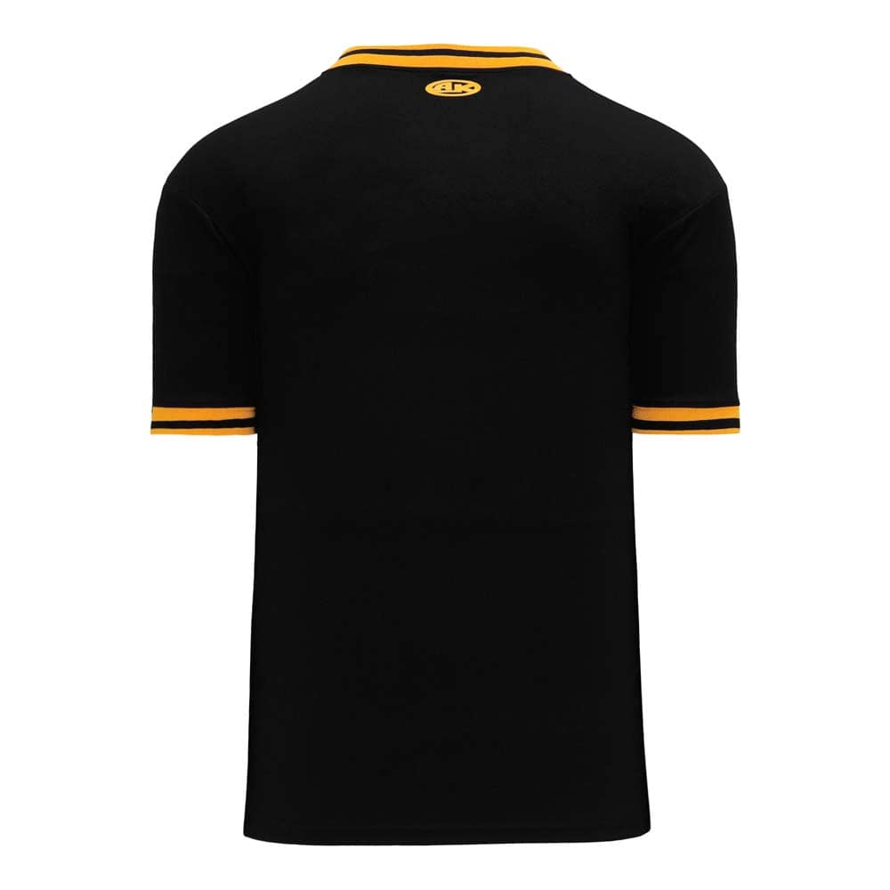 Retro V-Neck Dry Flex Pullover Black-Gold Jersey