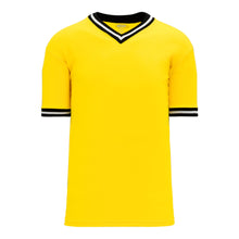 Load image into Gallery viewer, Retro V-Neck Dry Flex Pullover Yellow-Black Jersey
