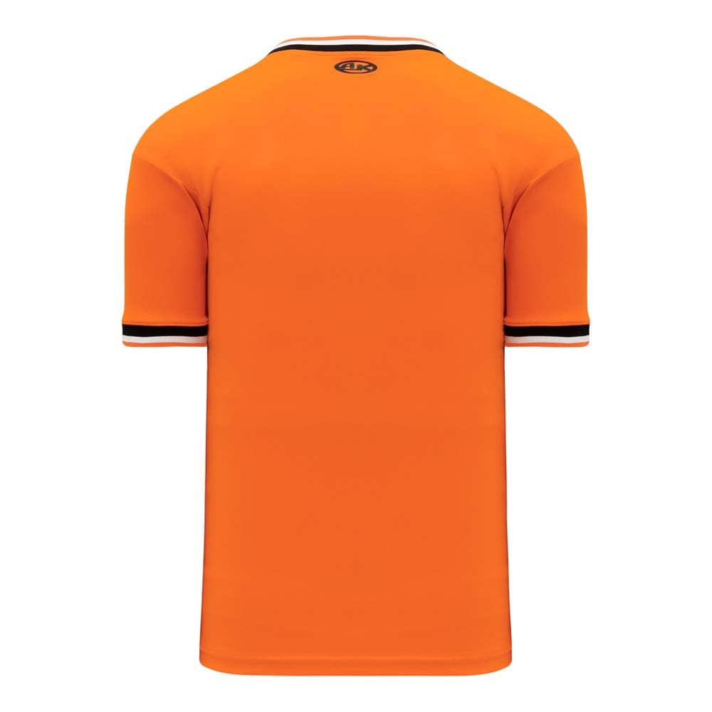 Retro V-Neck Dry Flex Pullover Orange-Black Jersey