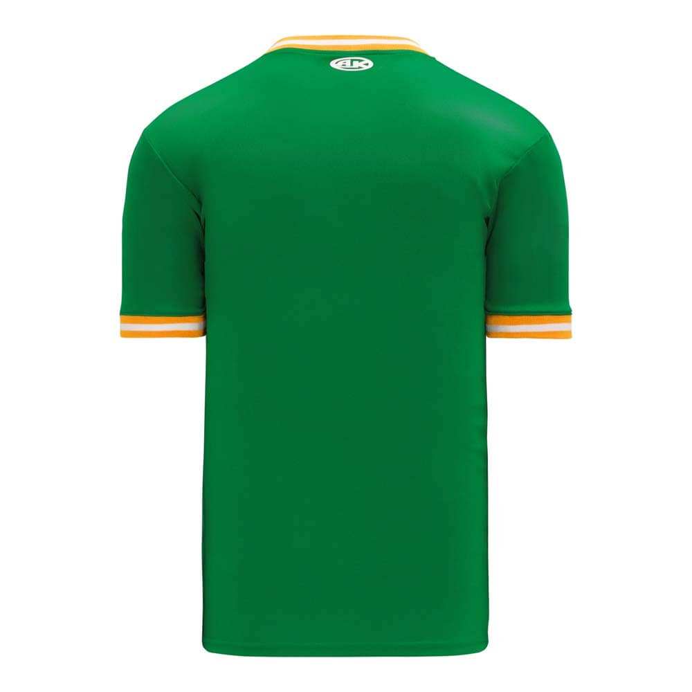 Retro V-Neck Dry Flex Pullover Kelly Green-Gold Jersey