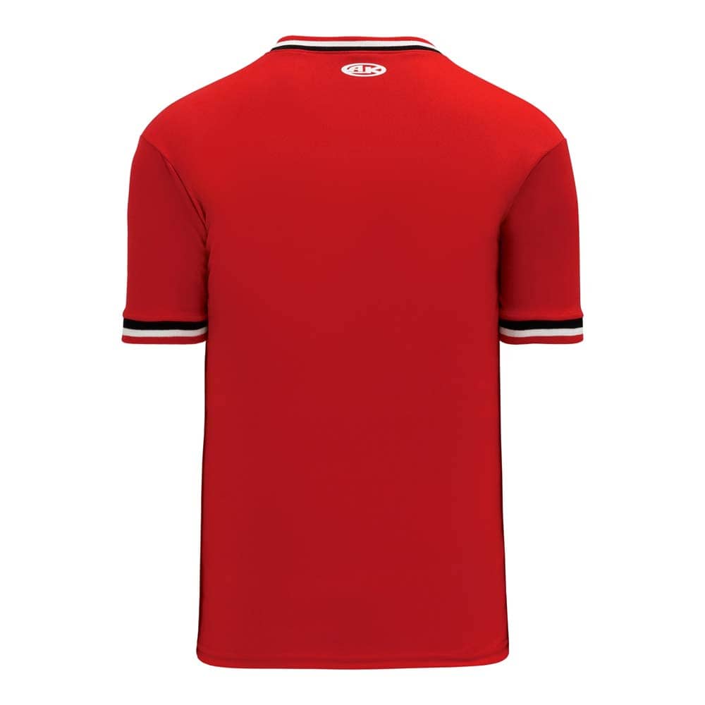 Retro V-Neck Dry Flex Pullover Red-Black Jersey