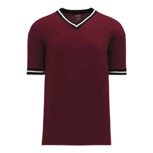 Load image into Gallery viewer, Retro V-Neck Dry Flex Pullover Maroon-Black Jersey
