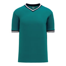 Load image into Gallery viewer, Retro V-Neck Dry Flex Pullover Teal-Navy Jersey
