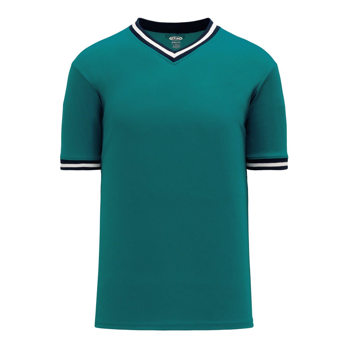 Retro V-Neck Dry Flex Pullover Teal-Navy Jersey