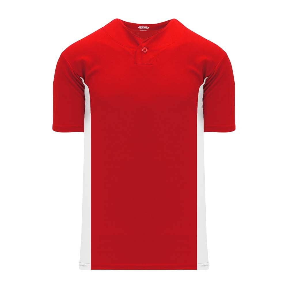 1-Button Dryflex Red-White Jersey
