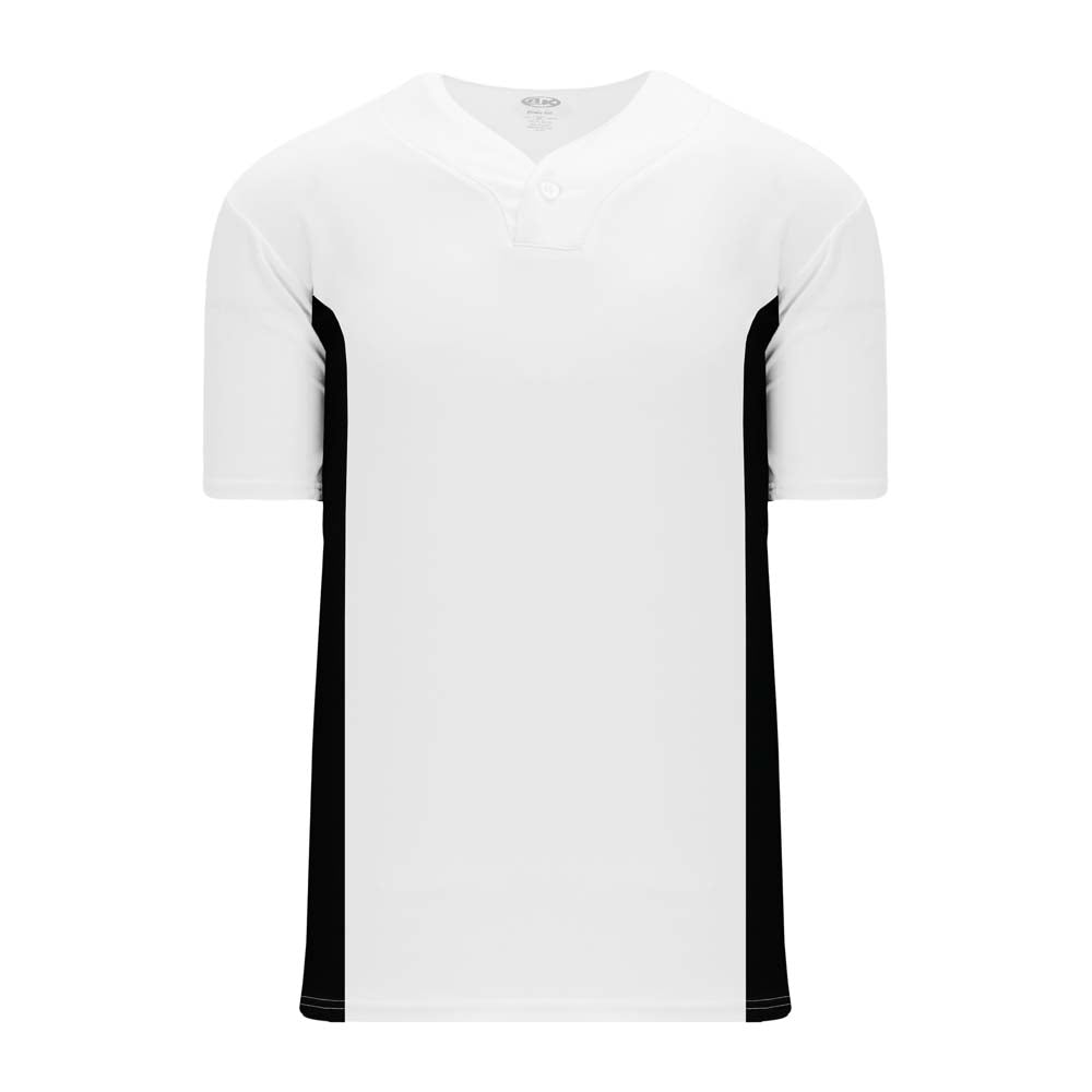 1-Button Dryflex White-Black Jersey