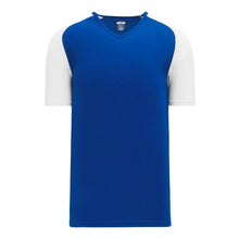 Load image into Gallery viewer, Dryflex V-Neck Pullover Royal-White Jersey
