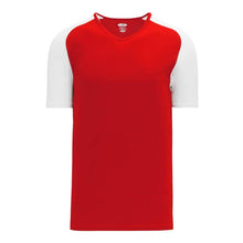 Load image into Gallery viewer, Dryflex V-Neck Pullover Red-White Jersey
