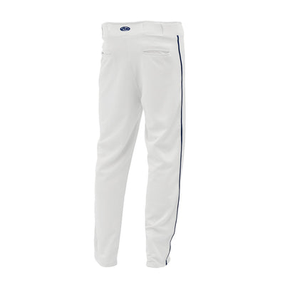 Prostar White and Navy Piped Pant