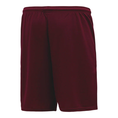 DryFlex Maroon Baseball Shorts with Pockets